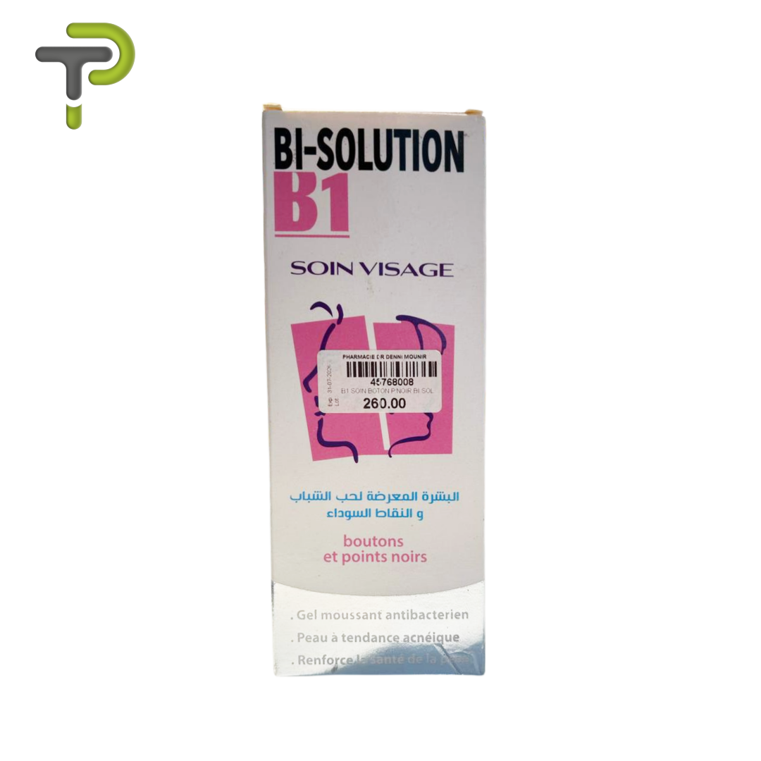 BI-SOLUTION B1 Soin Visage – Gel Moussant Antibactérien